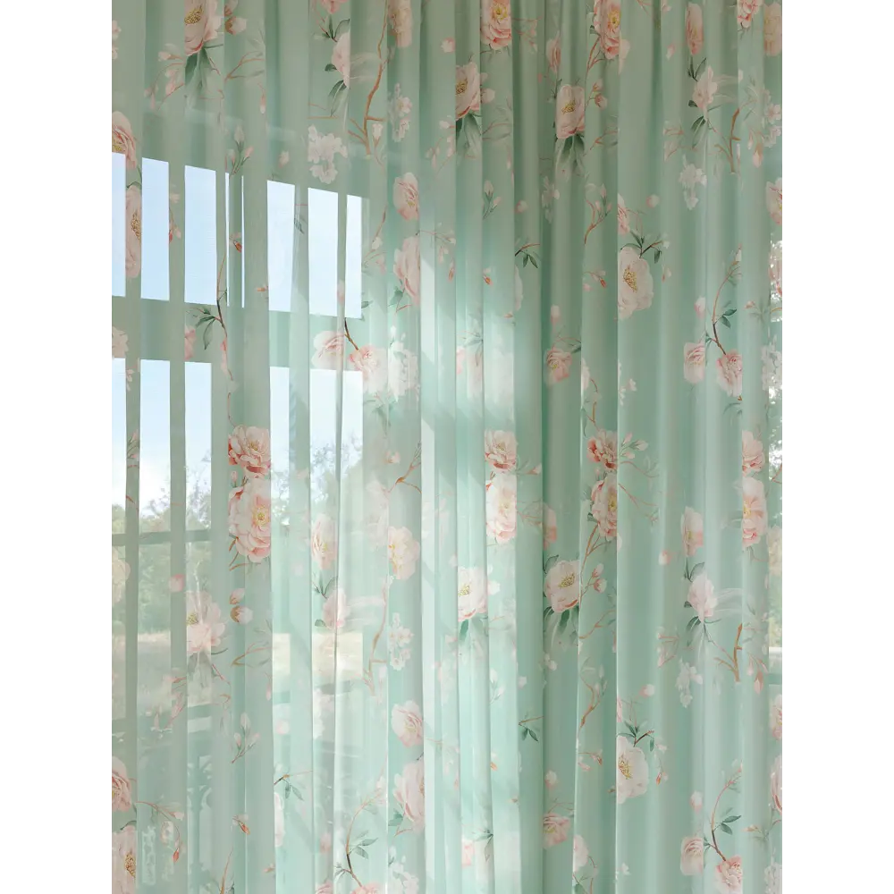 Фото 2 Тюль на шторной ленте At Home Тенаквирс 150x280 см цвет бежевый Фото 2 Тюль на шторной ленте At Home Тенаквирс 150x280 см цвет бежевый