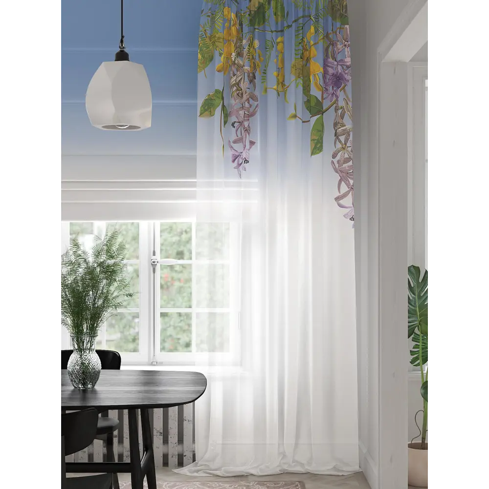 Фото 4 Тюль на шторной ленте At Home Мертнирс 150x280 см цвет бежевый