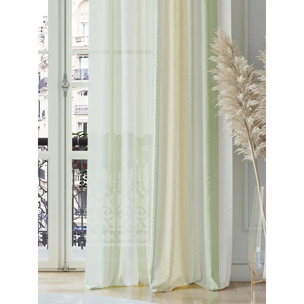 Фото 4 Тюль на шторной ленте At Home Кинкерс 150x260 см цвет бежевый Фото 4 Тюль на шторной ленте At Home Кинкерс 150x260 см цвет бежевый