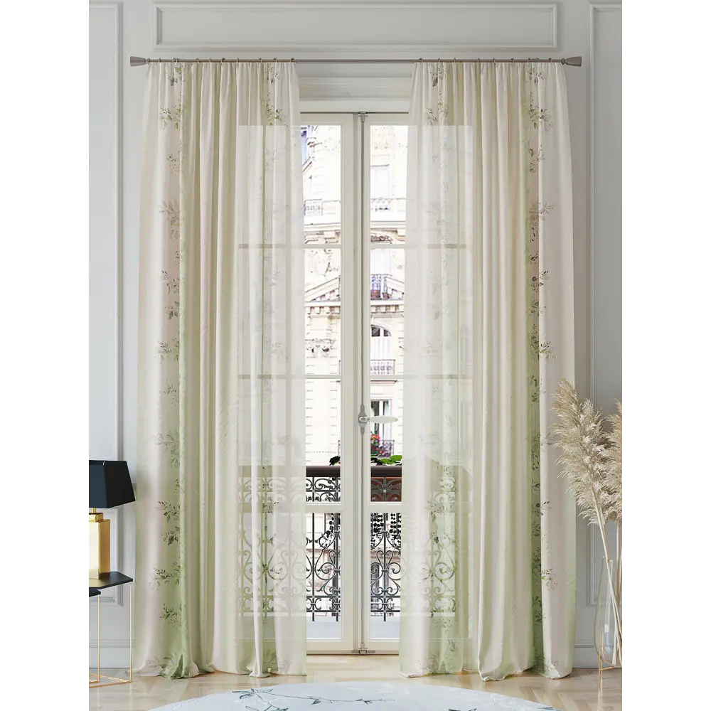 Фото 2 Тюль на шторной ленте At Home Рилкирс 150x260 см цвет бежевый Фото 2 Тюль на шторной ленте At Home Рилкирс 150x260 см цвет бежевый