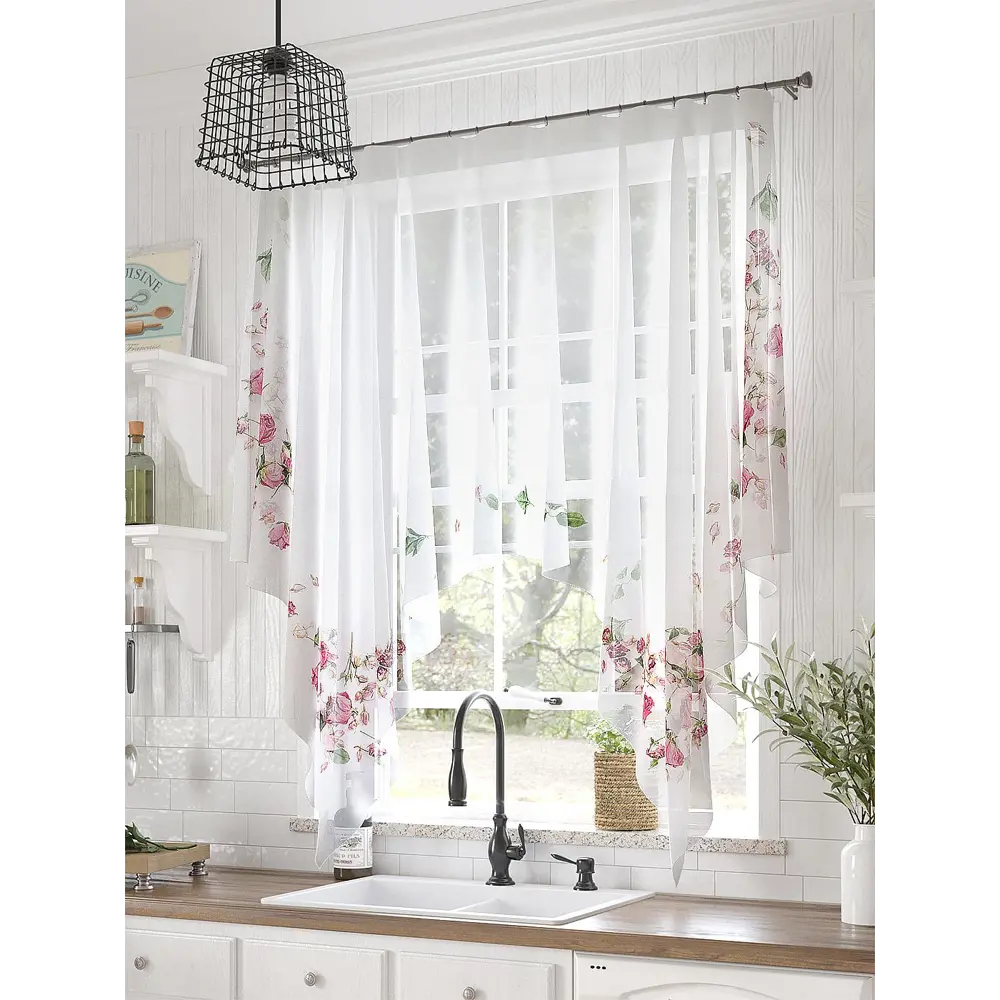 Фото Тюль на шторной ленте At Home Ленгвенс 200x145 см цвет бежевый Фото Тюль на шторной ленте At Home Ленгвенс 200x145 см цвет бежевый