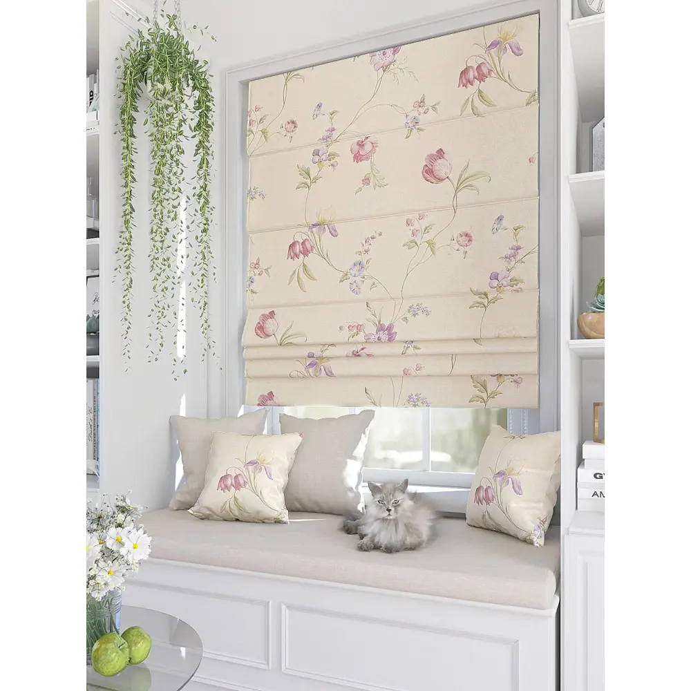 Фото 2 Тюль для кухни на шторной ленте At Home Тарли 300x150 см цвет бежевый Фото 2 Тюль для кухни на шторной ленте At Home Тарли 300x150 см цвет бежевый