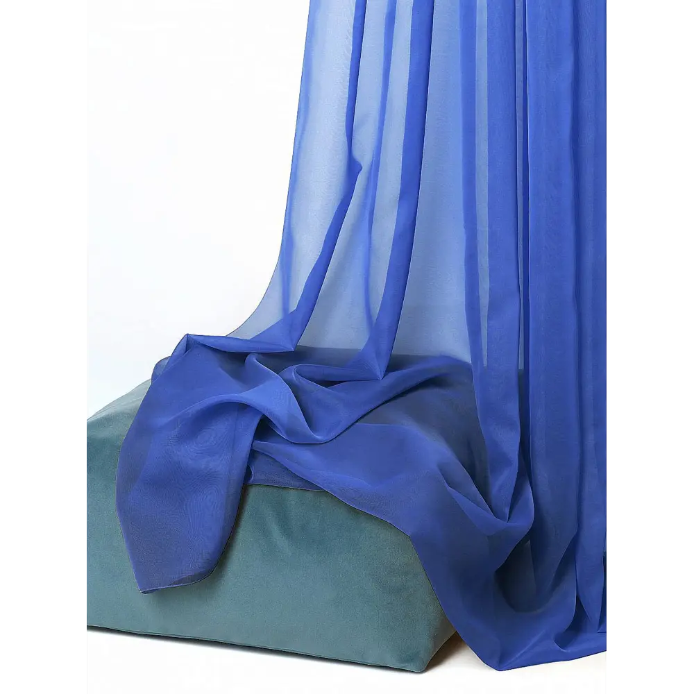 Фото 8 Тюль на шторной ленте At Home Атлау 300x300 см цвет синий