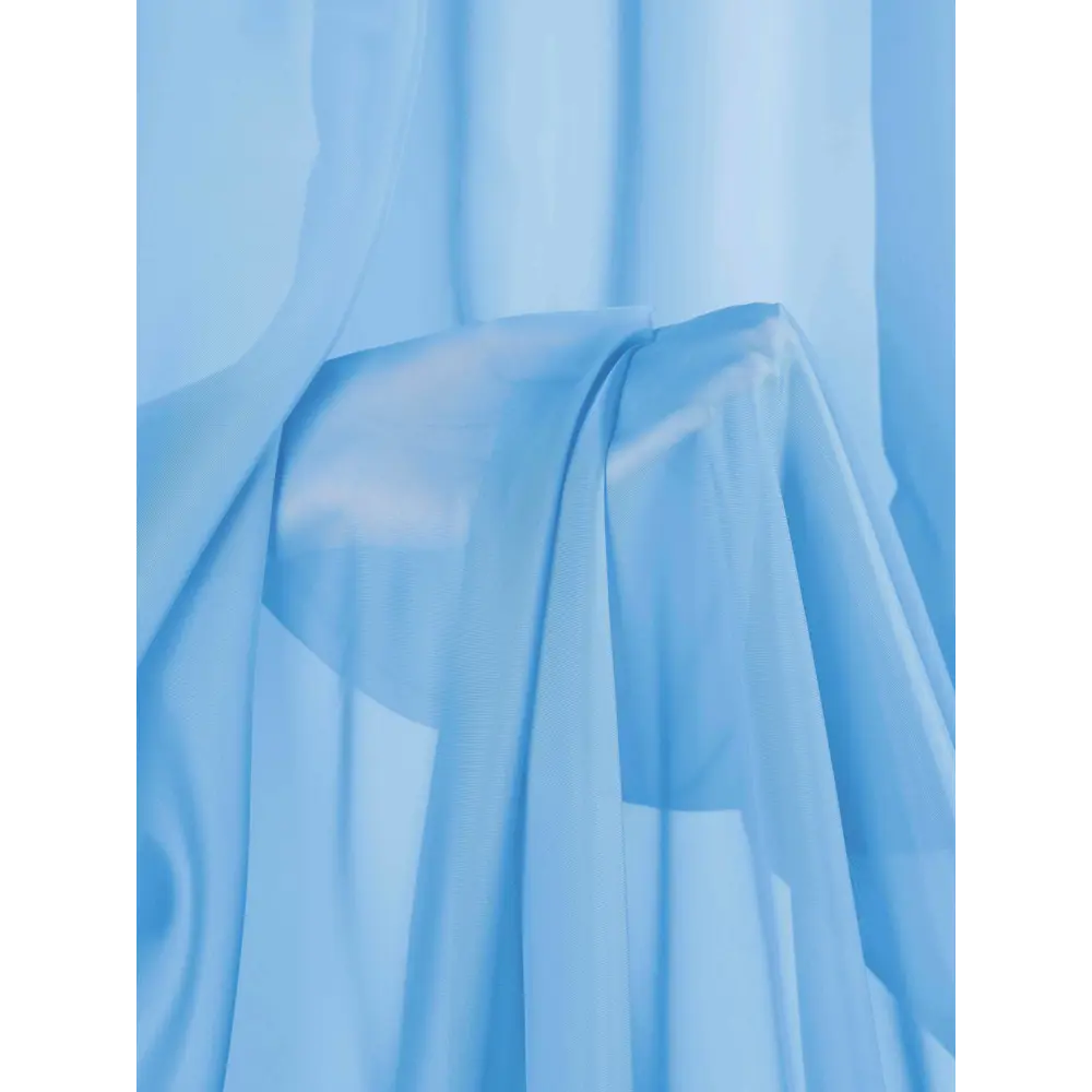 Фото 7 Тюль на шторной ленте At Home Норция 300x330 см цвет голубой