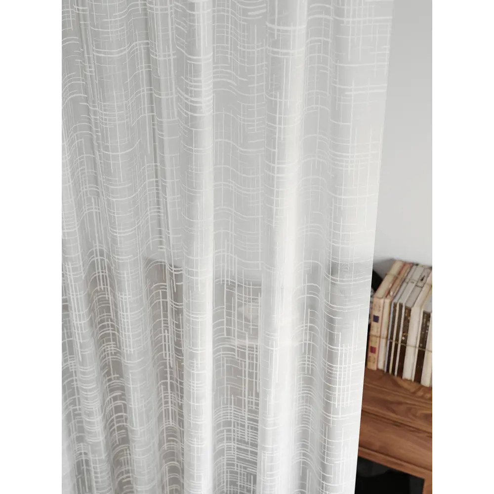 Фото 8 Тюль на шторной ленте At Home Лорелис-03 300x270 см цвет белый