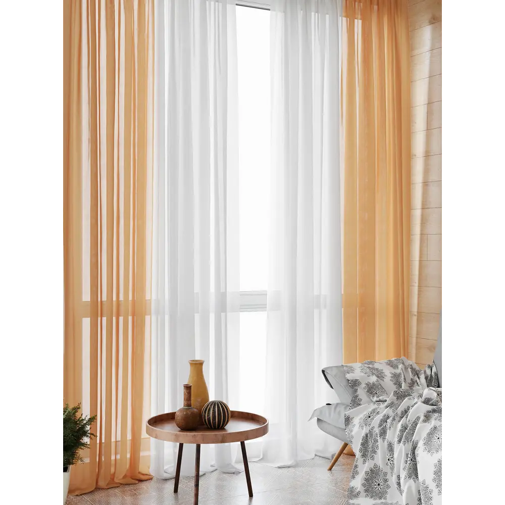 Фото 2 Тюль на шторной ленте At Home Тонгри 300x280 см цвет светло-коричневый Фото 2 Тюль на шторной ленте At Home Тонгри 300x280 см цвет светло-коричневый
