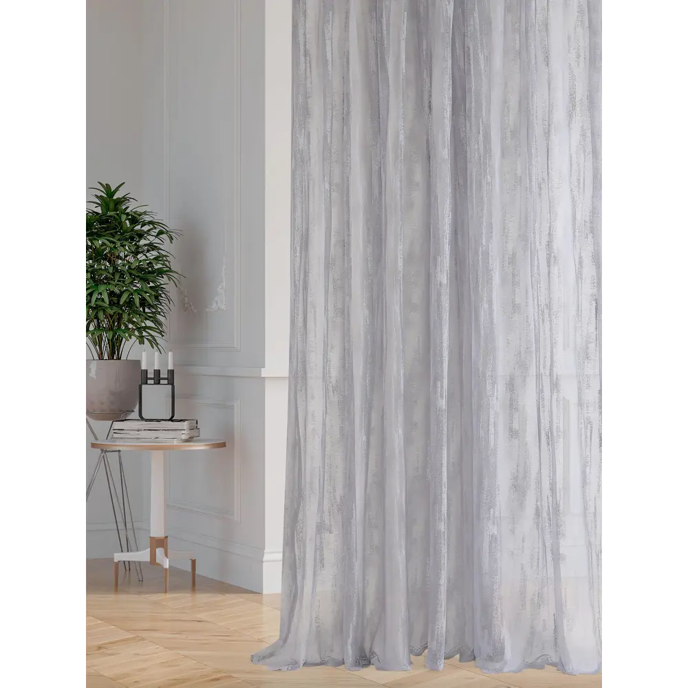 Фото 3 Тюль на шторной ленте At Home Тефида-98 300x270 см цвет серый Фото 3 Тюль на шторной ленте At Home Тефида-98 300x270 см цвет серый