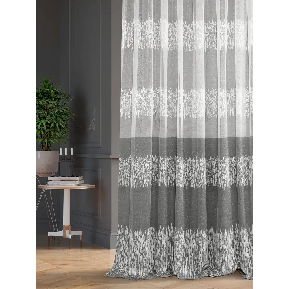 Фото 3 Тюль на шторной ленте At Home Алаф-58 150x250 см цвет белый Фото 3 Тюль на шторной ленте At Home Алаф-58 150x250 см цвет белый