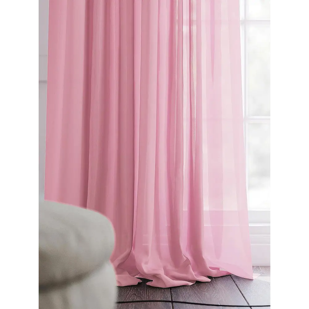Фото 7 Тюль на шторной ленте At Home Моноур 150x240 см цвет розовый Фото 7 Тюль на шторной ленте At Home Моноур 150x240 см цвет розовый