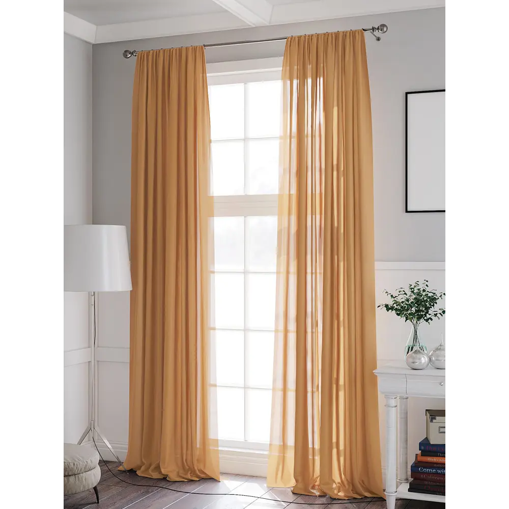 Фото 2 Тюль на шторной ленте At Home Рудрин 200x230 см цвет светло-коричневый Фото 2 Тюль на шторной ленте At Home Рудрин 200x230 см цвет светло-коричневый