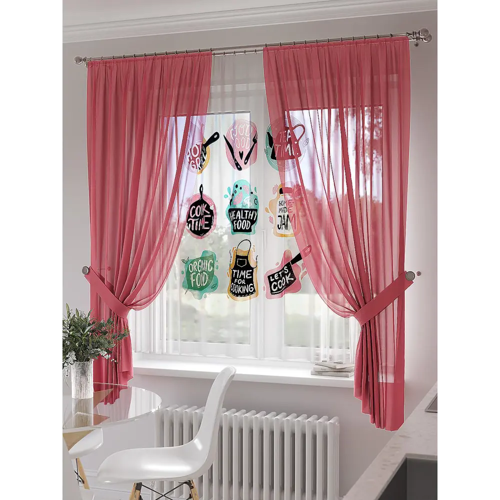 Фото 3 Тюль на шторной ленте At Home Кименкрис 300x150 см цвет белый Фото 3 Тюль на шторной ленте At Home Кименкрис 300x150 см цвет белый