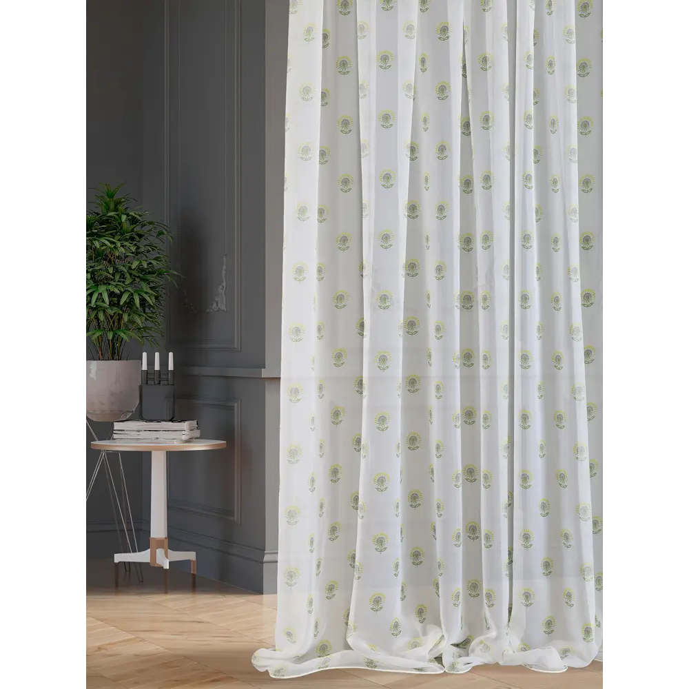 Фото 3 Тюль на шторной ленте At Home Сулия-24 150x270 см цвет белый Фото 3 Тюль на шторной ленте At Home Сулия-24 150x270 см цвет белый