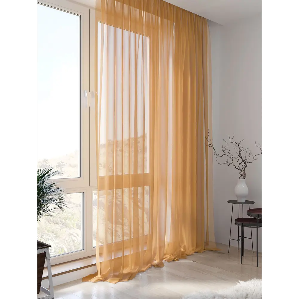 Фото 2 Тюль на шторной ленте At Home Бурцио 600x270 см цвет светло-коричневый Фото 2 Тюль на шторной ленте At Home Бурцио 600x270 см цвет светло-коричневый