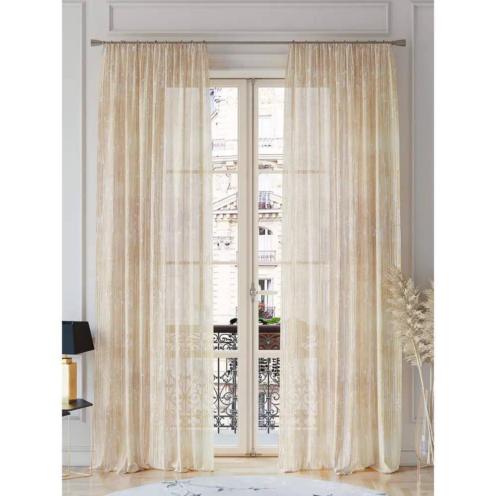 Фото 2 Тюль на шторной ленте At Home Лирмиркс 150x260 см цвет белый Фото 2 Тюль на шторной ленте At Home Лирмиркс 150x260 см цвет белый