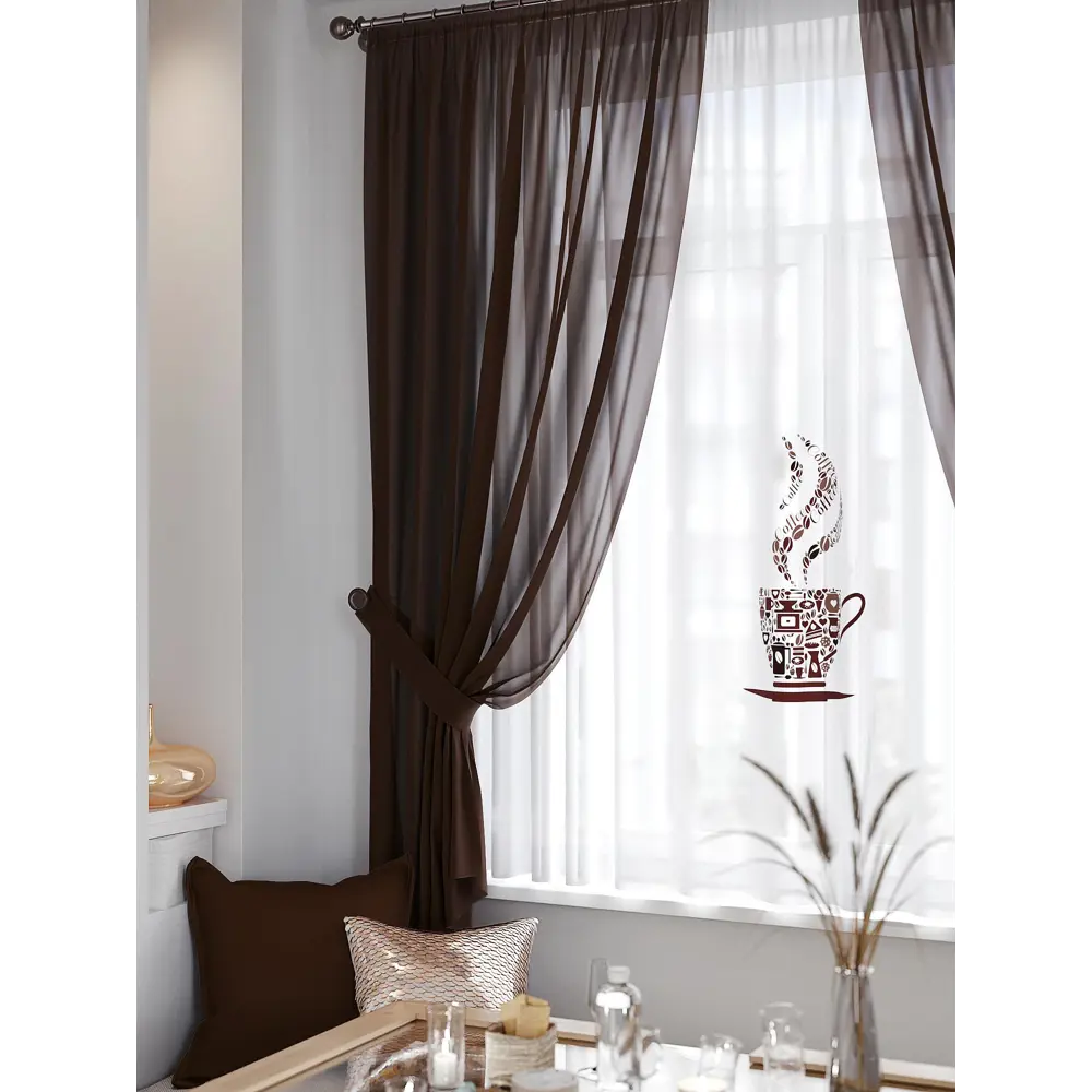 Фото 2 Тюль на шторной ленте At Home Тамнирс 300x150 см цвет белый Фото 2 Тюль на шторной ленте At Home Тамнирс 300x150 см цвет белый