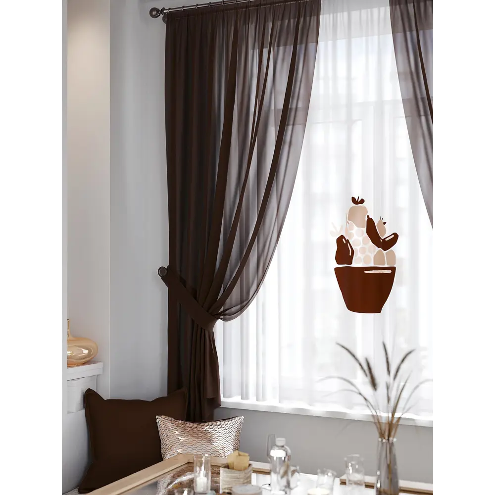 Фото 2 Тюль на шторной ленте At Home Митранвис 300x150 см цвет белый Фото 2 Тюль на шторной ленте At Home Митранвис 300x150 см цвет белый
