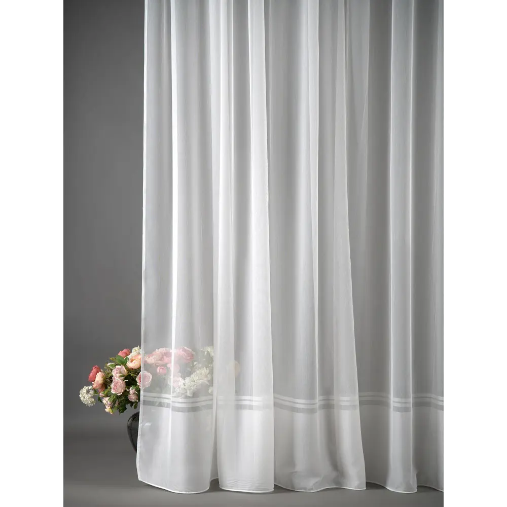 Фото 2 Тюль на шторной ленте AT Home Долаи-175 300x280 см цвет белый серый