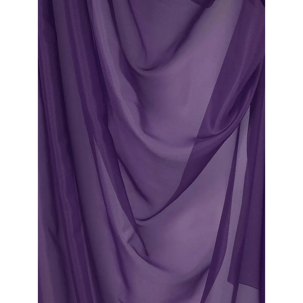 Фото 5 Тюль на шторной ленте At Home Тициния 300x180 см цвет фиолетовый