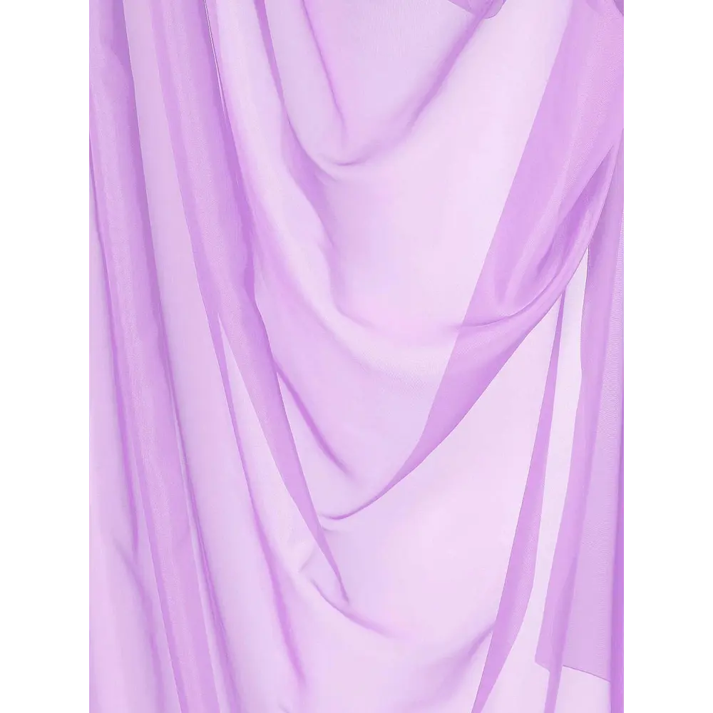 Фото 6 Тюль на шторной ленте At Home Лолиф 300x180 см цвет сиреневый