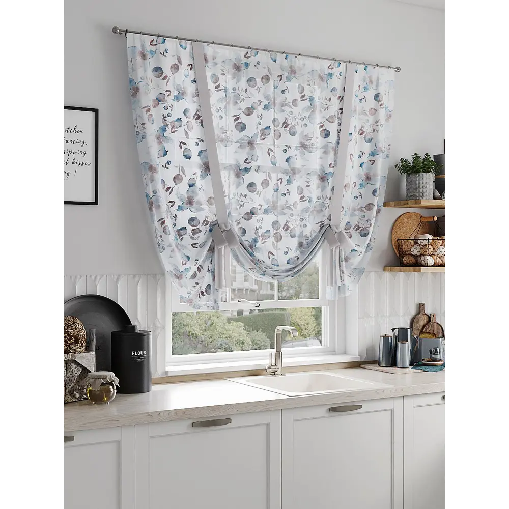 Фото Тюль на шторной ленте At Home Минокрис 150x150 см цвет белый Фото Тюль на шторной ленте At Home Минокрис 150x150 см цвет белый