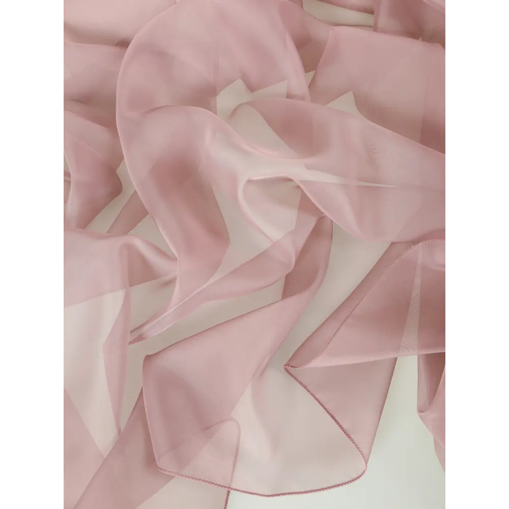 Фото 4 Тюль на шторной ленте ТД Текстиль Вуаль 140x180 см цвет сиреневый