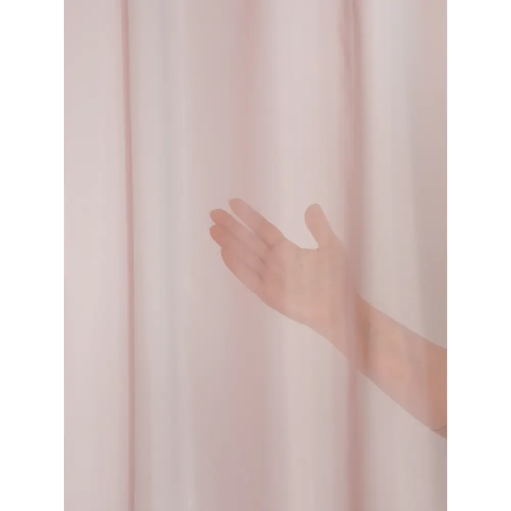 Фото 2 Тюль на шторной ленте ТД Текстиль Вуаль 140x180 см цвет сиреневый