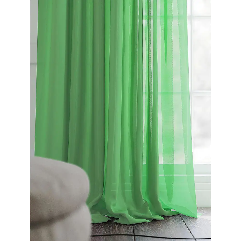 Фото 5 Тюль на шторной ленте At Home Тавия 150x300 см цвет зеленый Фото 5 Тюль на шторной ленте At Home Тавия 150x300 см цвет зеленый