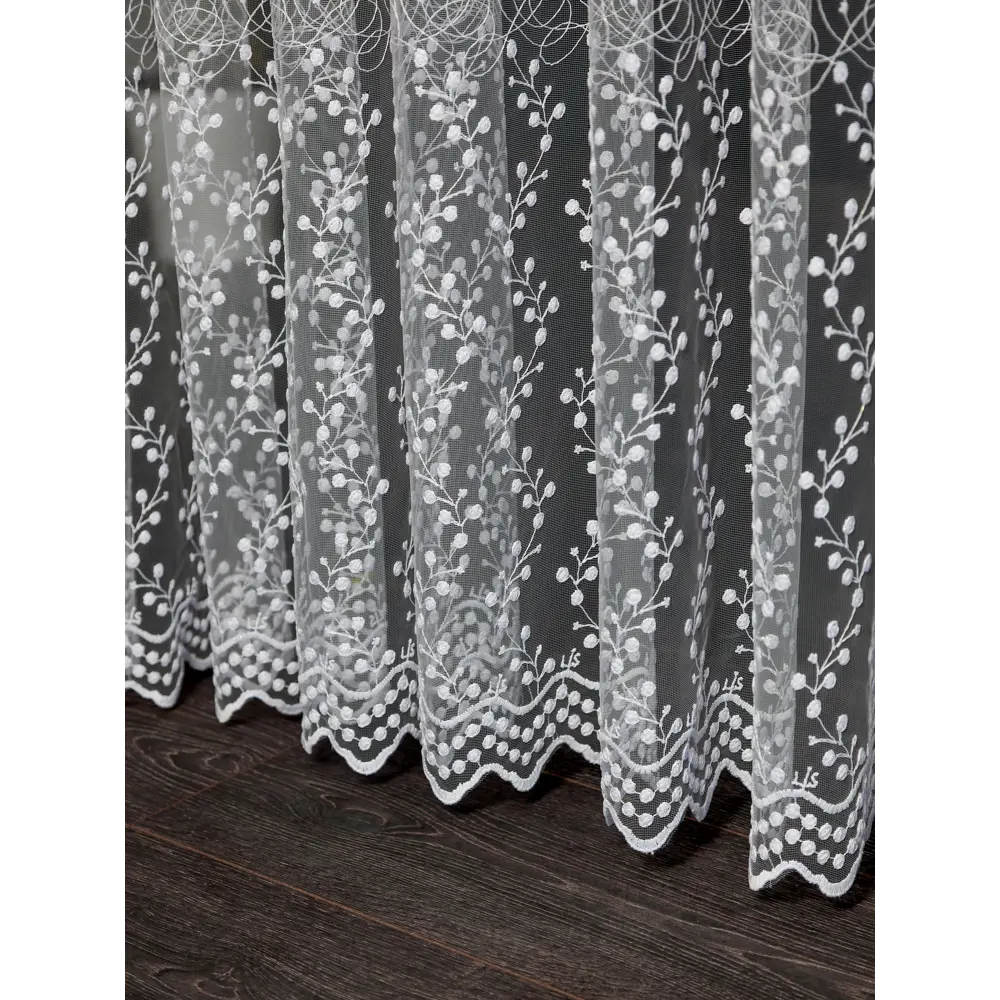 Фото 4 Тюль на шторной ленте I-Linen Мимоза 500x250 см цвет белый Фото 4 Тюль на шторной ленте I-Linen Мимоза 500x250 см цвет белый