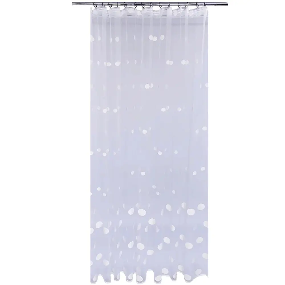 Фото Тюль на шторной ленте I-Linen Шарики 500x250 см цвет белый Фото Тюль на шторной ленте I-Linen Шарики 500x250 см цвет белый