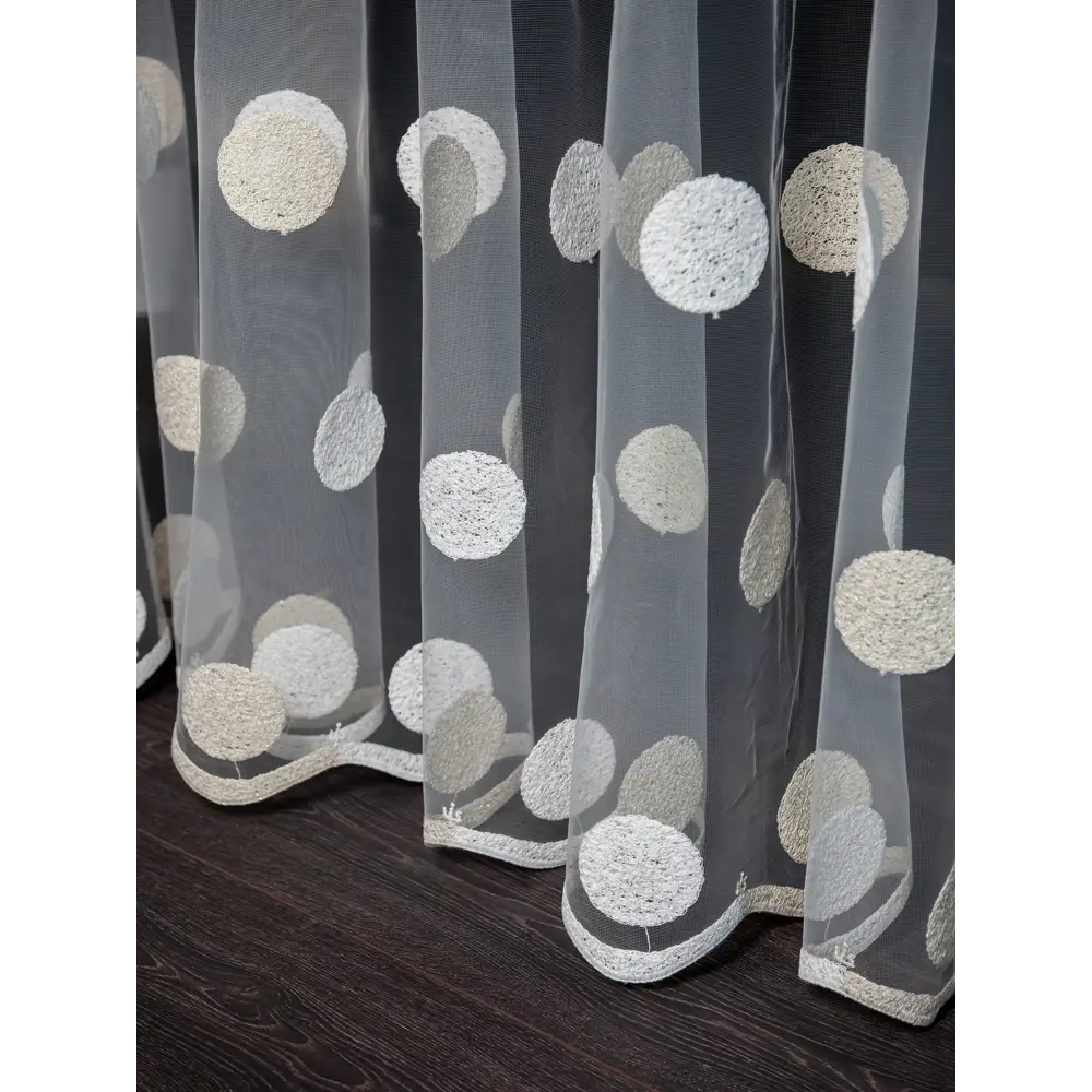 Фото 4 Тюль на шторной ленте I-Linen Шарики 300x250 см цвет желтый Фото 4 Тюль на шторной ленте I-Linen Шарики 300x250 см цвет желтый