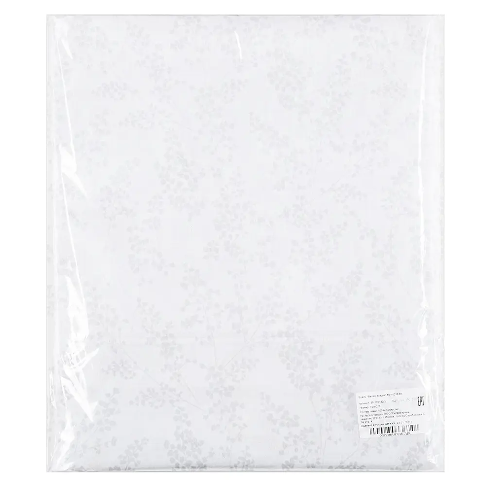 Фото 6 Тюль на шторной ленте для кухни Altali Акация грей 200x270 см цвет белый