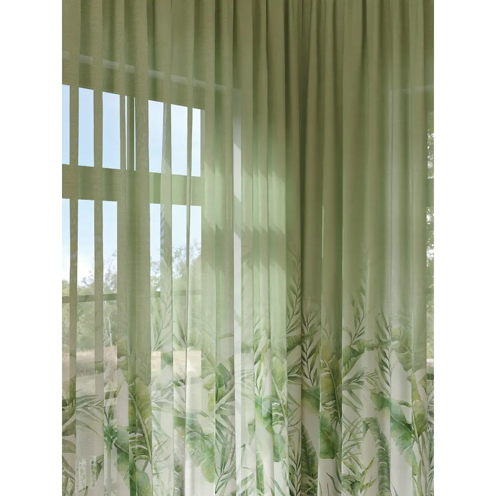 Фото 2 Тюль на шторной ленте At Home Танревир 150x280 см цвет белый Фото 2 Тюль на шторной ленте At Home Танревир 150x280 см цвет белый