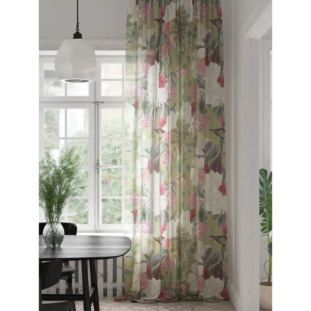 Фото Тюль на шторной ленте At Home Хенмирол 150x280 см цвет белый Фото Тюль на шторной ленте At Home Хенмирол 150x280 см цвет белый