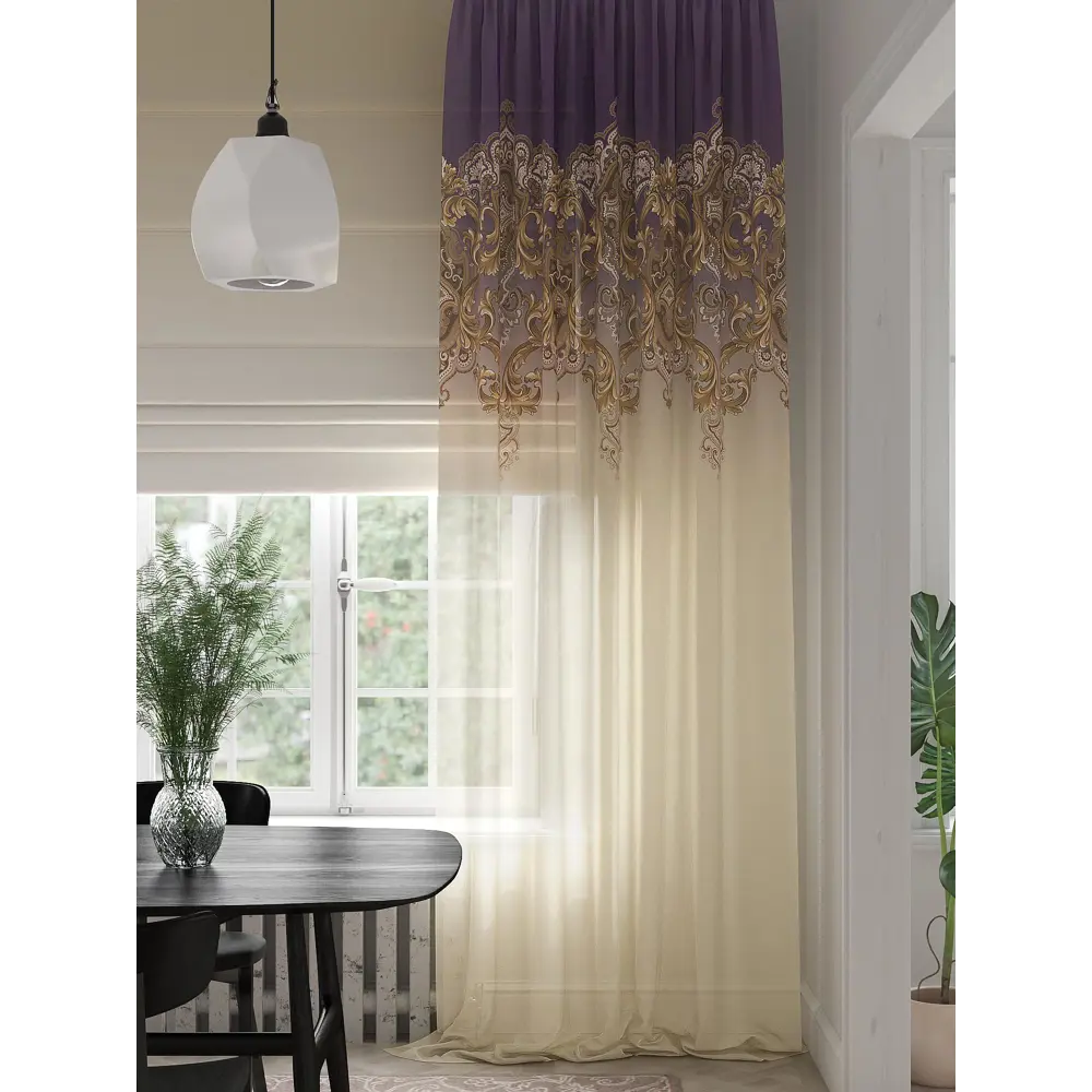 Фото 4 Тюль на шторной ленте At Home Ширтонс 150x280 см цвет бежевый Фото 4 Тюль на шторной ленте At Home Ширтонс 150x280 см цвет бежевый