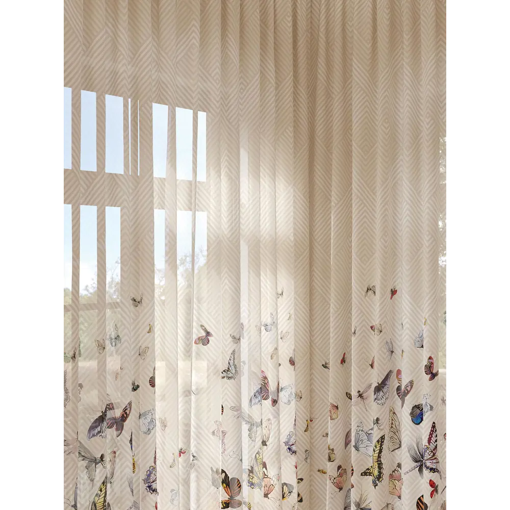 Фото 2 Тюль на шторной ленте At Home Рифенкес 150x280 см цвет бежевый Фото 2 Тюль на шторной ленте At Home Рифенкес 150x280 см цвет бежевый