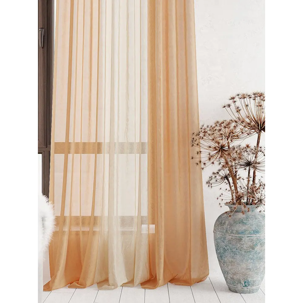 Фото 3 Тюль на шторной ленте At Home Лаури 300x260 см цвет светло-коричневый Фото 3 Тюль на шторной ленте At Home Лаури 300x260 см цвет светло-коричневый