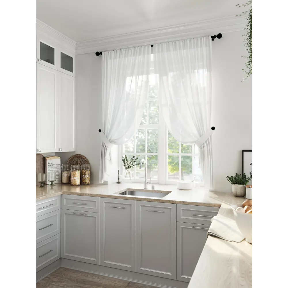 Фото 6 Тюль на шторной ленте At Home Рилка-К 150x170 см цвет белый Фото 6 Тюль на шторной ленте At Home Рилка-К 150x170 см цвет белый