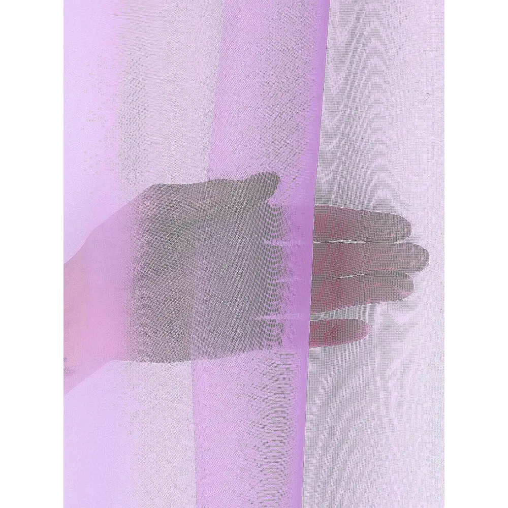 Фото 3 Тюль на шторной ленте At Home Алфея 140x180 см цвет серо-сиреневый
