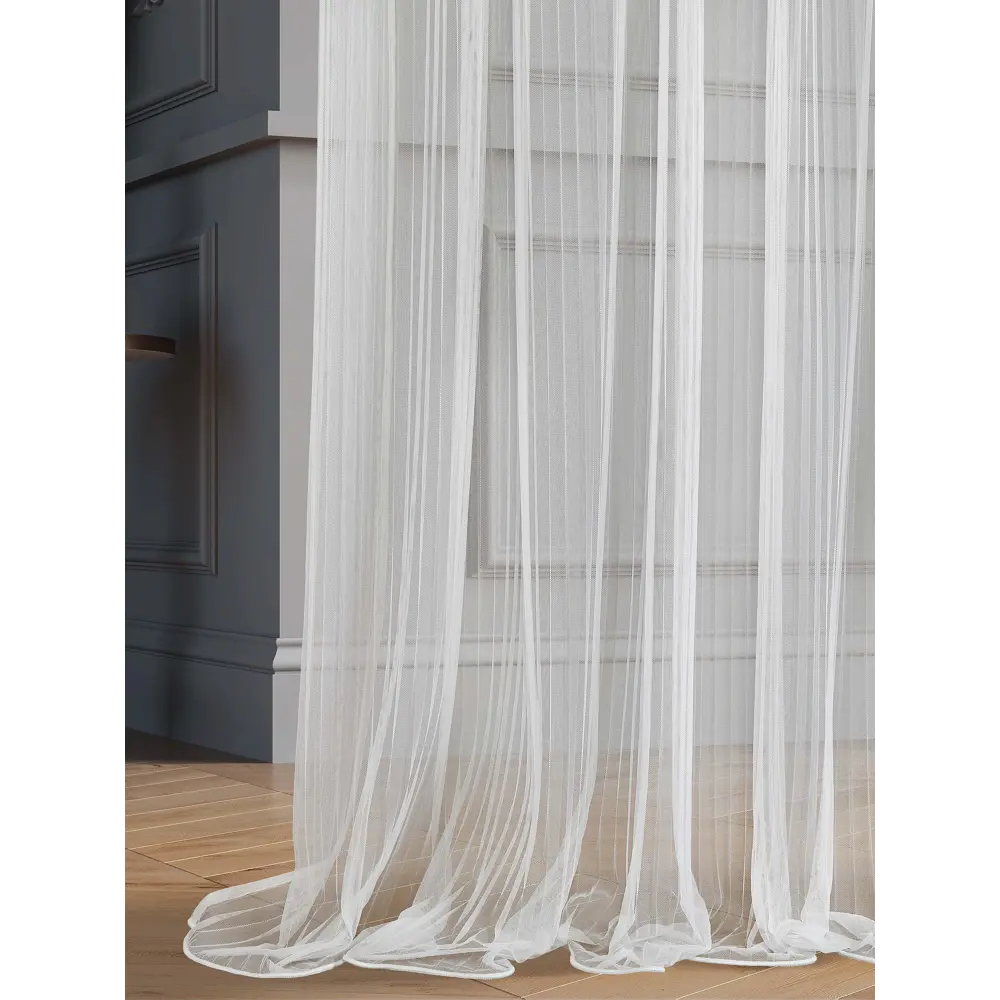 Фото 2 Тюль на шторной ленте At Home Деспина-21-280 см 150x280 см цвет белый Фото 2 Тюль на шторной ленте At Home Деспина-21-280 см 150x280 см цвет белый