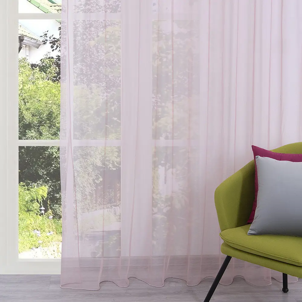 Фото 3 Тюль на шторной ленте для кухни Altali Нежный пион 300x270 см цвет пыльно-розовый Фото 3 Тюль на шторной ленте для кухни Altali Нежный пион 300x270 см цвет пыльно-розовый