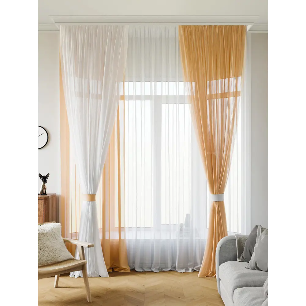 Фото 8 Тюль на шторной ленте At Home Аруфина-07 300x300 см цвет белый Фото 8 Тюль на шторной ленте At Home Аруфина-07 300x300 см цвет белый