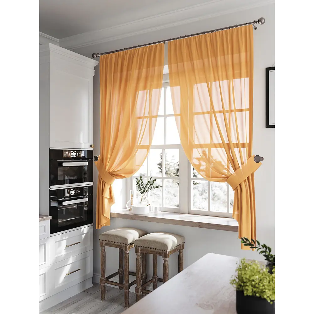 Фото 3 Тюль на шторной ленте At Home Рилка-К 150x170 см цвет светло-коричневый Фото 3 Тюль на шторной ленте At Home Рилка-К 150x170 см цвет светло-коричневый