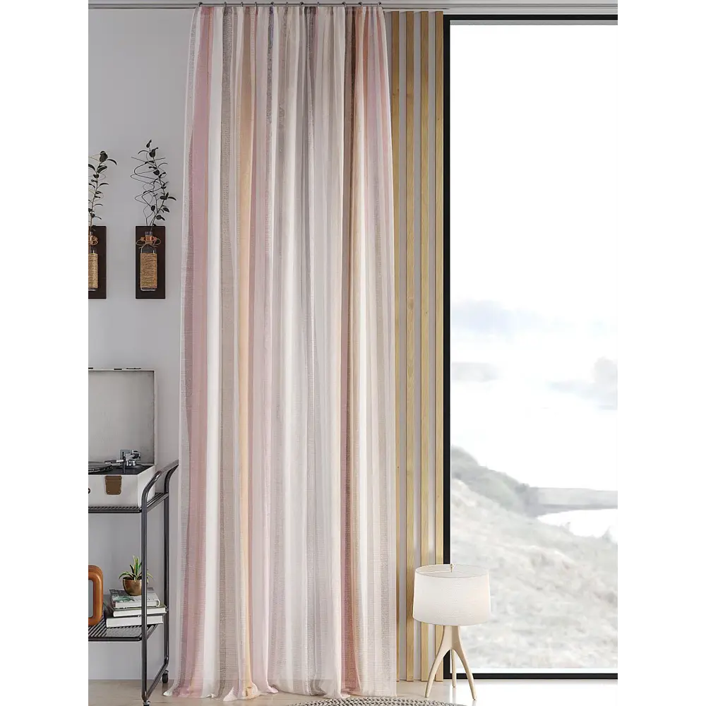 Фото Тюль на шторной ленте Helga Миноквир 150x260 см цвет белый Фото Тюль на шторной ленте Helga Миноквир 150x260 см цвет белый