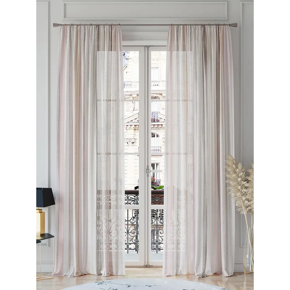 Фото 2 Тюль на шторной ленте Helga Миноквир 150x260 см цвет белый Фото 2 Тюль на шторной ленте Helga Миноквир 150x260 см цвет белый