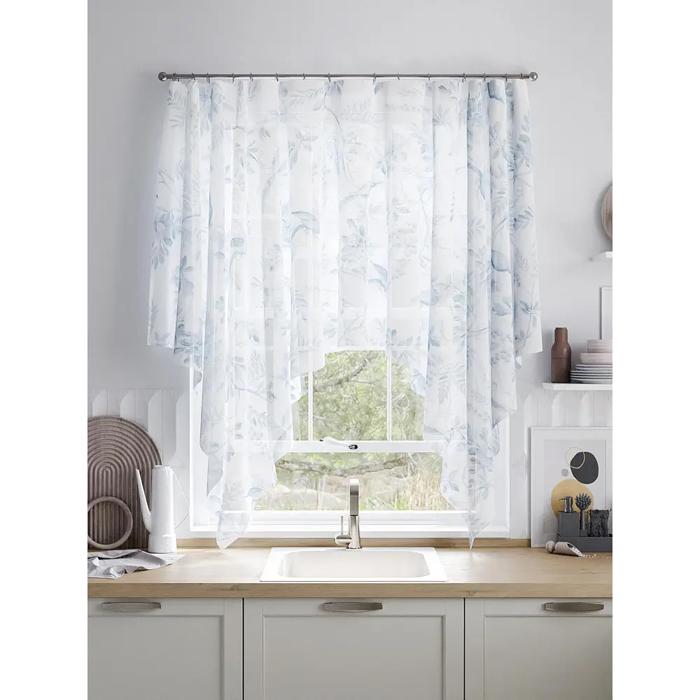 Фото 3 Тюль на шторной ленте Helga Лормонс HL-534370 200x145 см цвет белый Фото 3 Тюль на шторной ленте Helga Лормонс HL-534370 200x145 см цвет белый