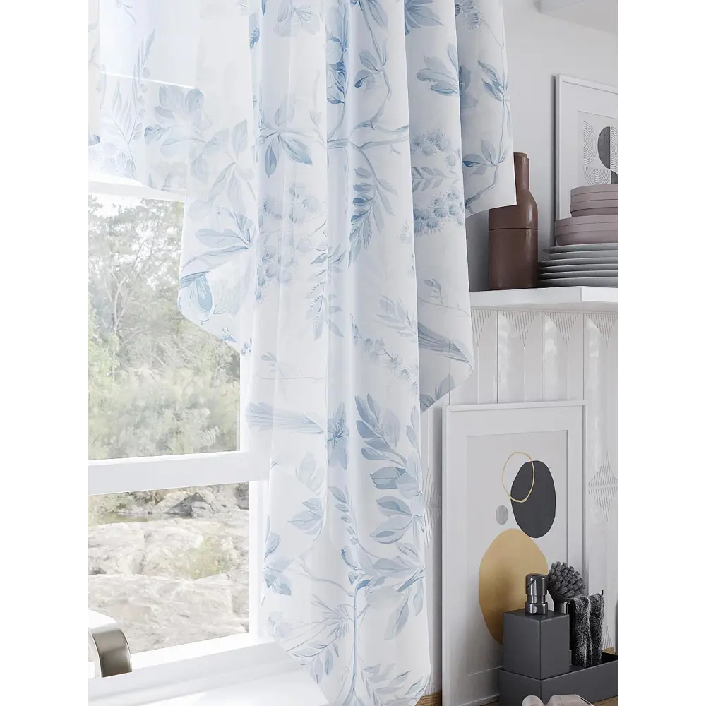 Фото 2 Тюль на шторной ленте Helga Лормонс HL-534370 200x145 см цвет белый Фото 2 Тюль на шторной ленте Helga Лормонс HL-534370 200x145 см цвет белый