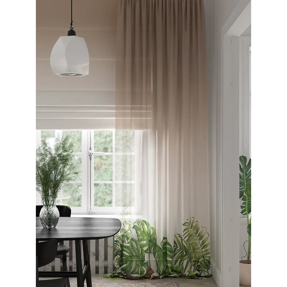 Фото 4 Тюль на шторной ленте Helga Энортис 150x280 см цвет белый Фото 4 Тюль на шторной ленте Helga Энортис 150x280 см цвет белый