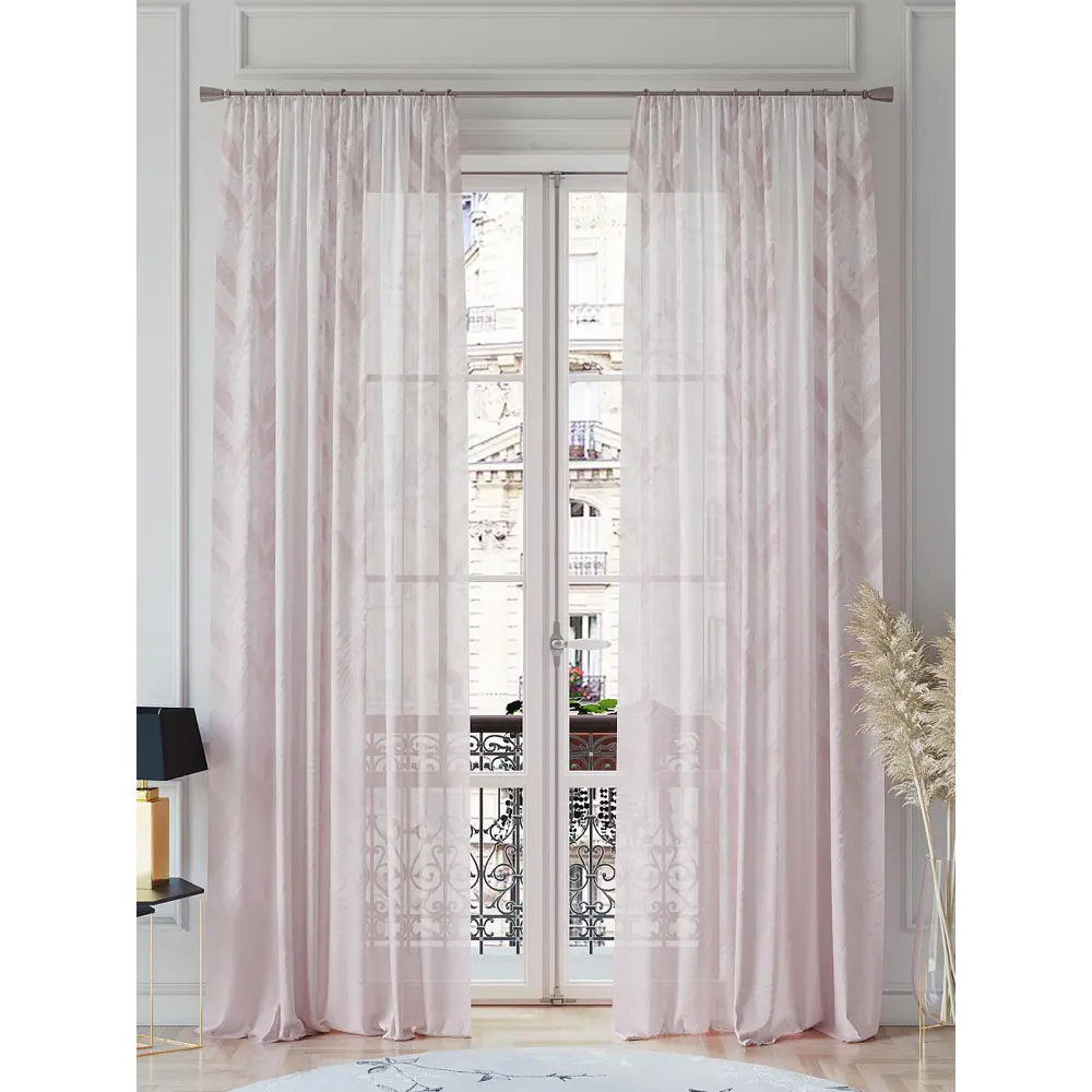 Фото 2 Тюль на шторной ленте Helga Рилофирен 150x260 см цвет белый Фото 2 Тюль на шторной ленте Helga Рилофирен 150x260 см цвет белый