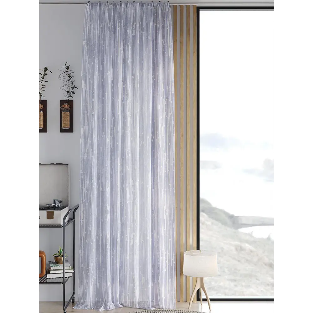 Фото Тюль на шторной ленте Helga хенквирс 150x260 см цвет белый Фото Тюль на шторной ленте Helga хенквирс 150x260 см цвет белый