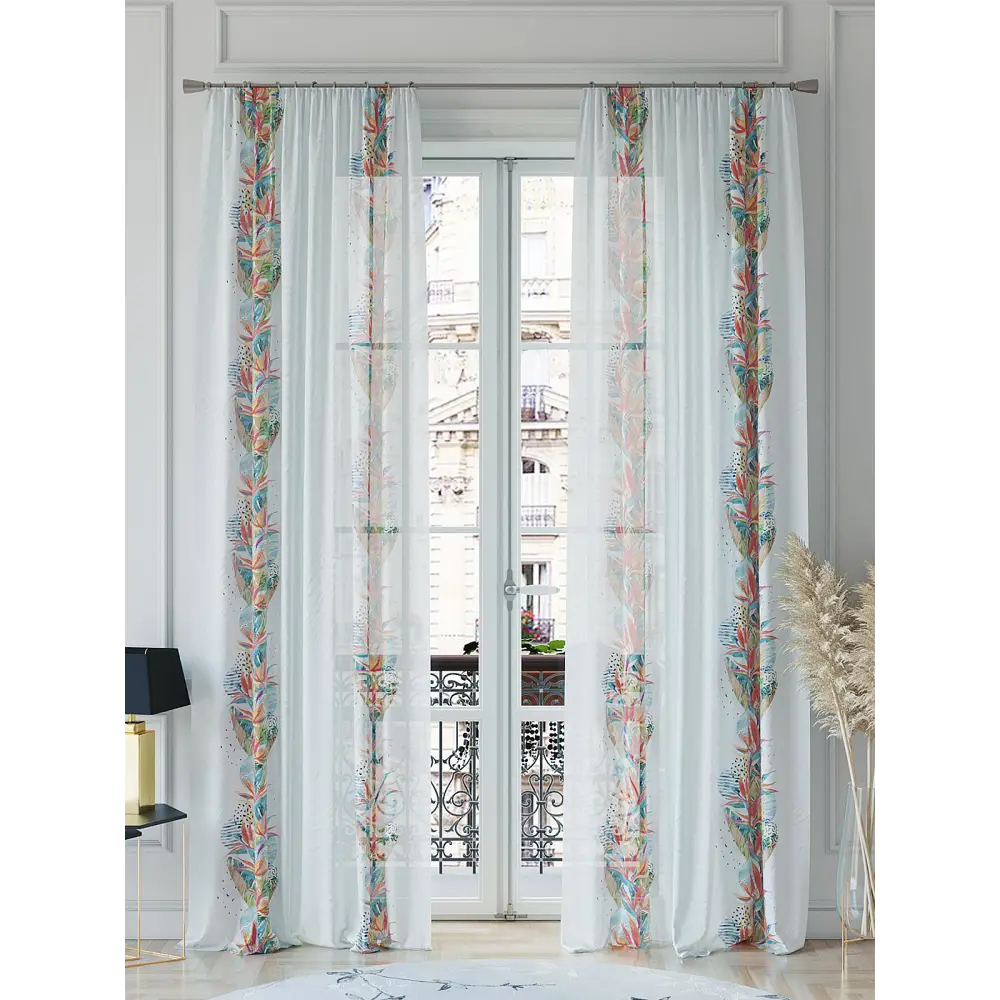 Фото 2 Тюль на шторной ленте Helga Шенкринс 150x260 см цвет белый Фото 2 Тюль на шторной ленте Helga Шенкринс 150x260 см цвет белый